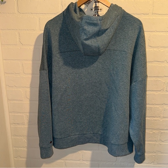 Calia sweatshirt blue mock neckline hoodie XL soft drawstring Carrie Underwood - Picture 5 of 5